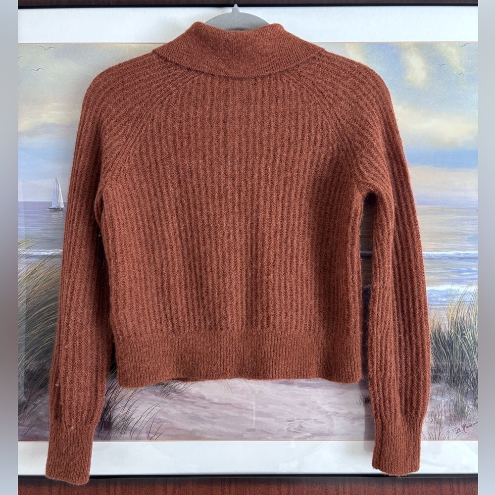 Everlane The Alpaca Collared Cardigan in Rosewood - Size XS - Picture 9 of 10